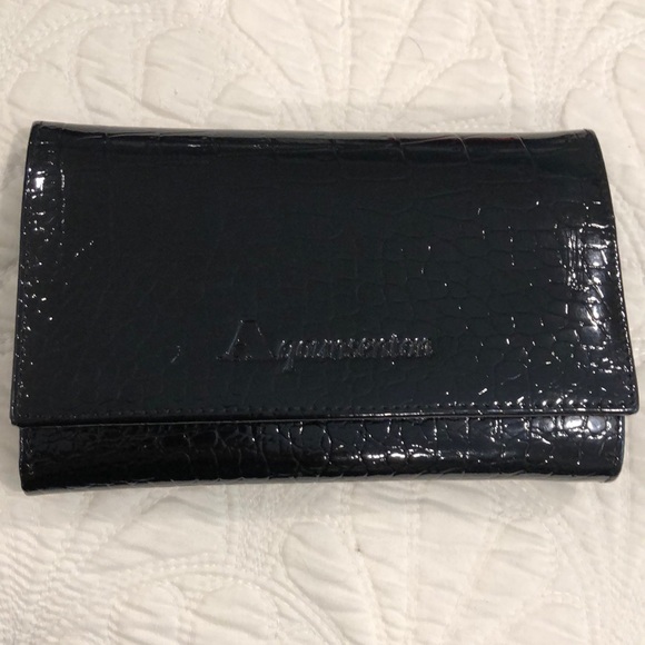 Black Patent Leather Wallet - Picture 1 of 7